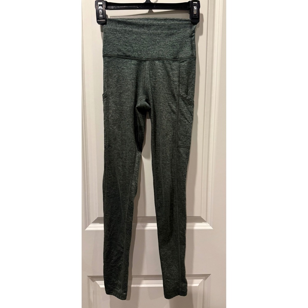 Aerie Chill Play Move High Waisted Pocket Leggings XS Regular Green Burgundy 2pk
